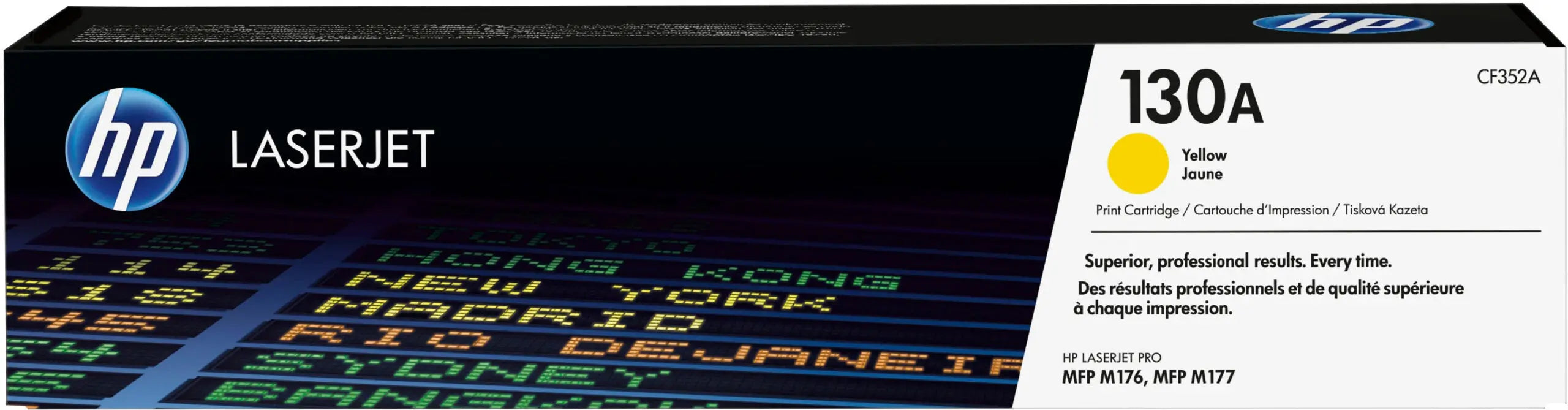 HP 130A Jaune – Toner HP LaserJet d’origine (CF352A) Connecto.ma